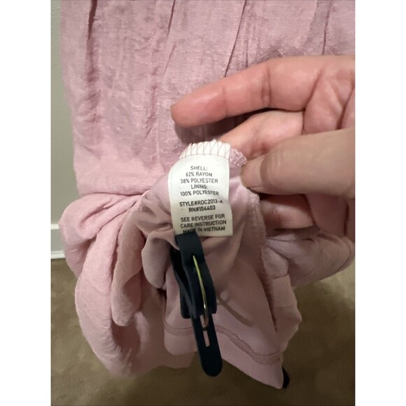 August Sky Women's Pink Tiered Ruffle Dress Size Large Soft Ballerinacore - Picture 6 of 6